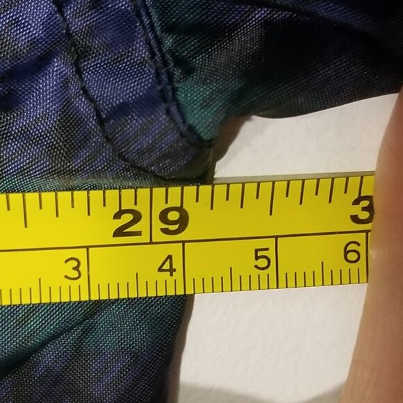 Jerzees Vintage Tartan Plaid Half Zipper Pullover Windbreaker Jacket Preppy XL - Picture 10 of 11